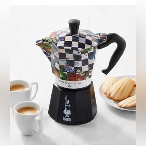MACKENZIE-CHILDS BIALETTI ESPRESSO “MOKA EXPRESS” *NWT $150.00 *6 CUPS